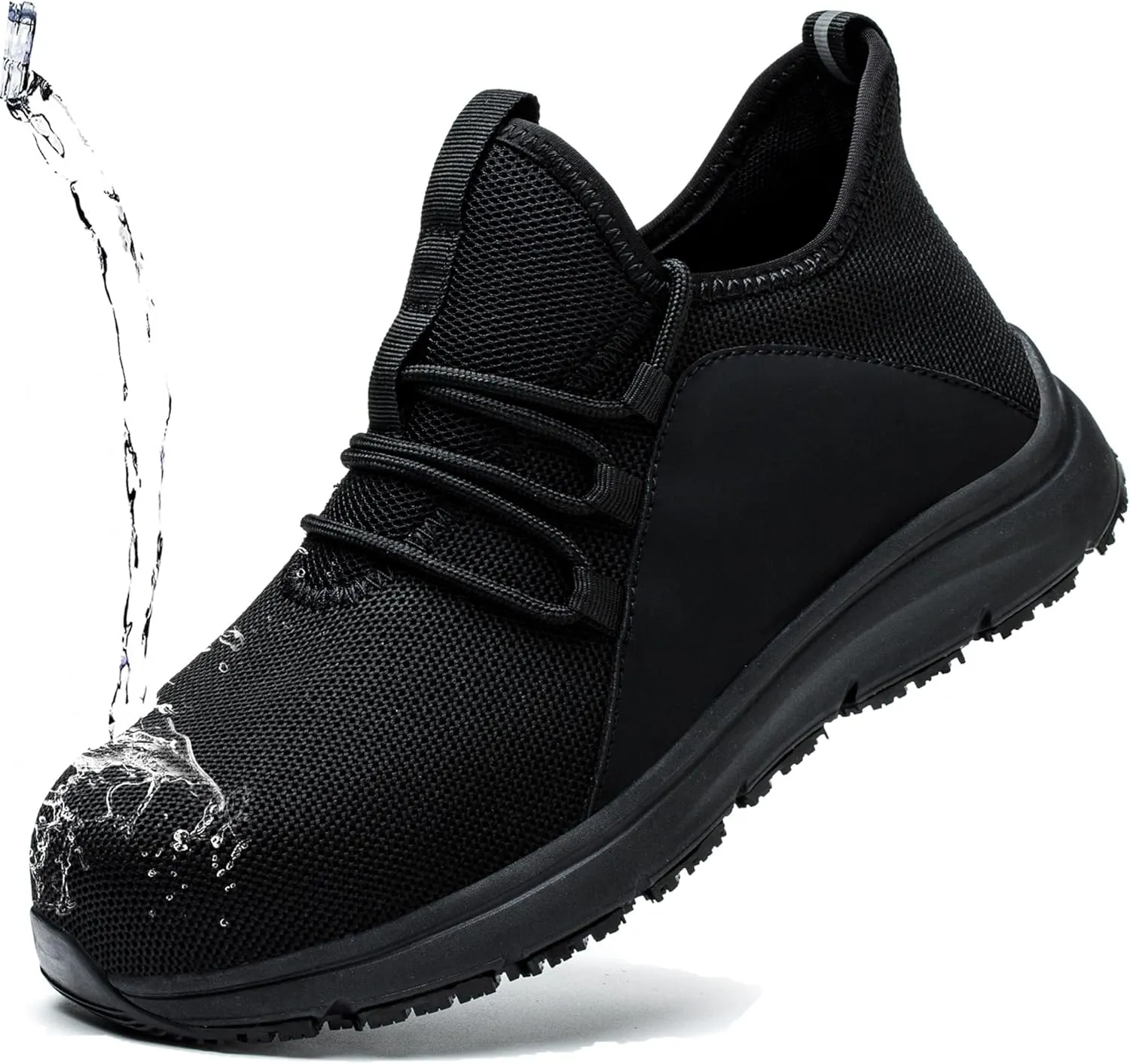 ulogu Waterproof Steel Toe Shoes for Men Comfy Lightweight Non Slip Safety Work Sneakers 6-Month Warranty