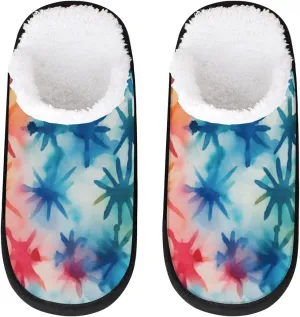 Underwater Sunshine Women's Indoor Bedroom Slippers Soft Fuzzy Slip On House Slippers for Winter Bedroom Outdoor