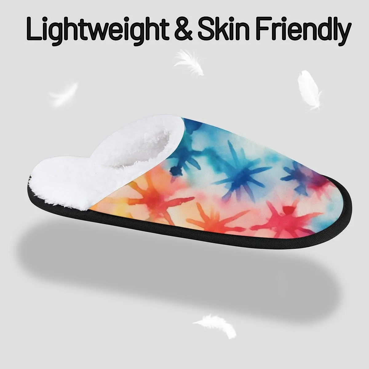 Underwater Sunshine Women's Indoor Bedroom Slippers Soft Fuzzy Slip On House Slippers for Winter Bedroom Outdoor