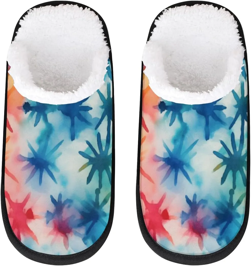 Underwater Sunshine Women's Indoor Bedroom Slippers Soft Fuzzy Slip On House Slippers for Winter Bedroom Outdoor