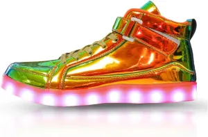 Unisex LED Light Up Shoes High Top LED Sneakers for Women Men Teens USB Rechargeable Fashion Glowing Luminous Flashing Shoes