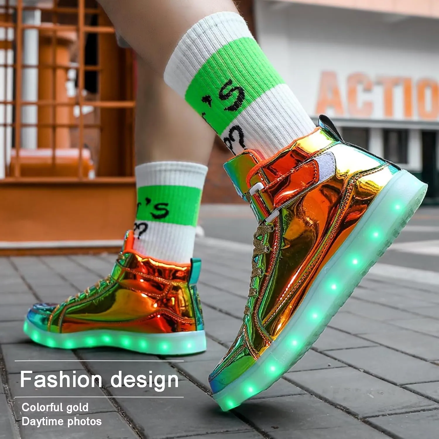 Unisex LED Light Up Shoes High Top LED Sneakers for Women Men Teens USB Rechargeable Fashion Glowing Luminous Flashing Shoes