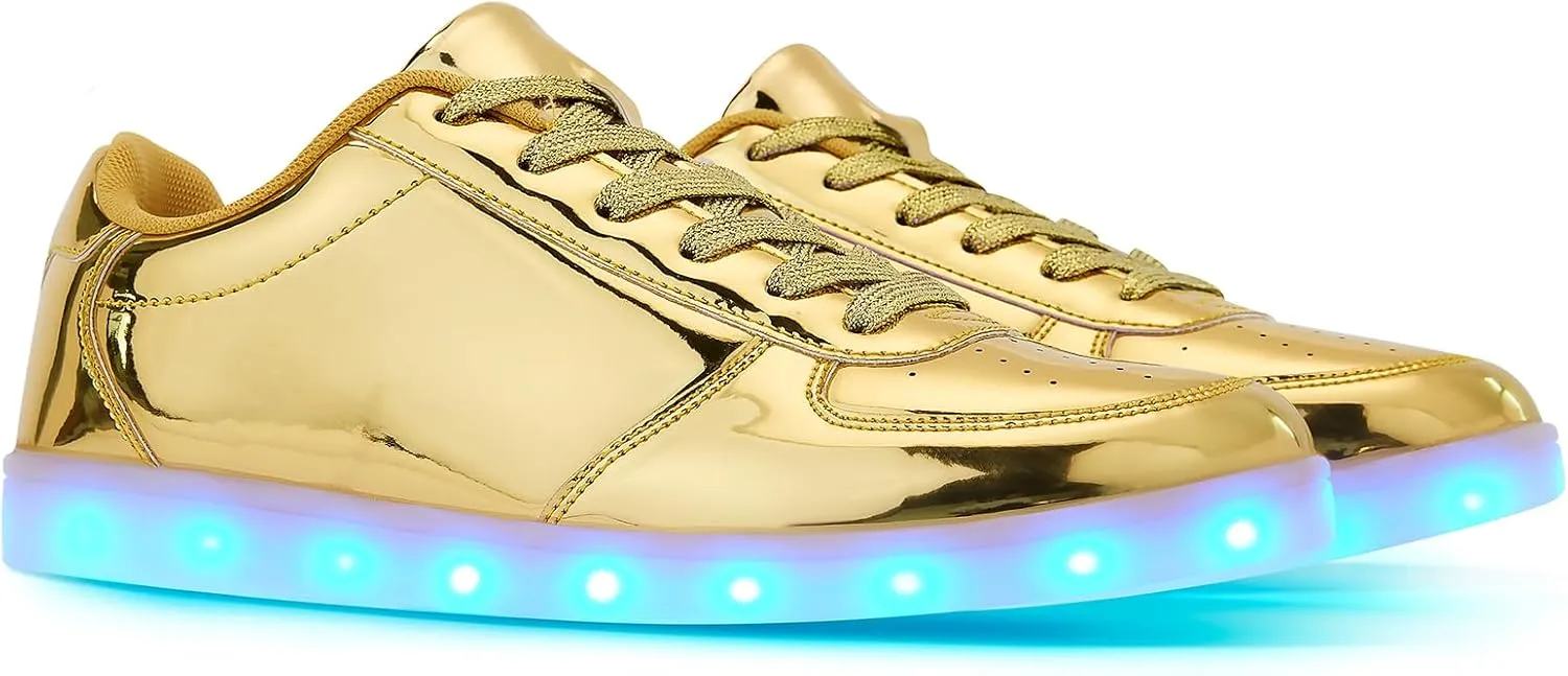 Unisex LED Shoes - Fashion Light Up Sneakers, Breathable USB Charging Glowing Luminous LED Shoes for Men Women