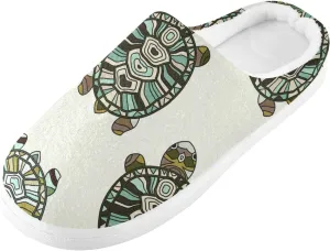 Unisex Memory Foam Slippers Non-Skid Slip-on Soft Warm Sole Fleece Shoes 6-17
