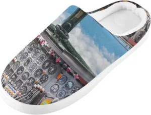 Unisex Memory Foam Slippers Non-Skid Slip-on Soft Warm Sole Fleece Shoes 6-17