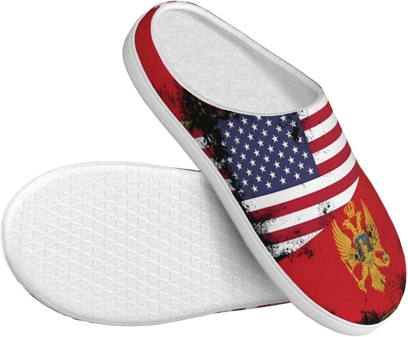 Unisex Slippers Winter Warm Non-Slip Fluffy Slippers Slip-On Plush Slippers House Slippers For Women Men Shoes Gifts