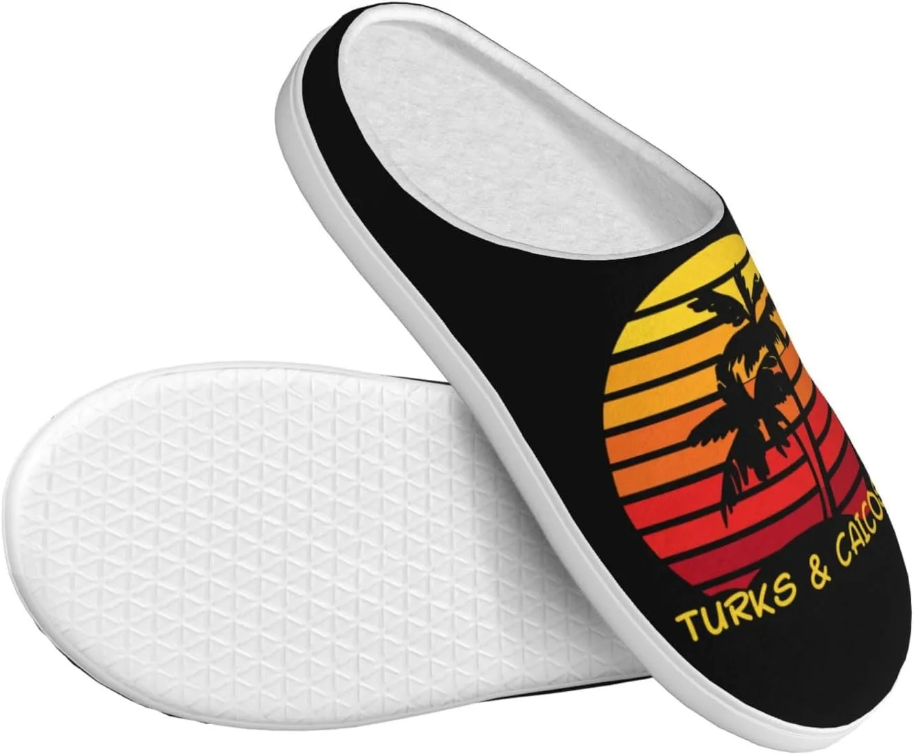 Unisex Slippers Winter Warm Non-Slip Fluffy Slippers Slip-On Plush Slippers House Slippers For Women Men Shoes Gifts