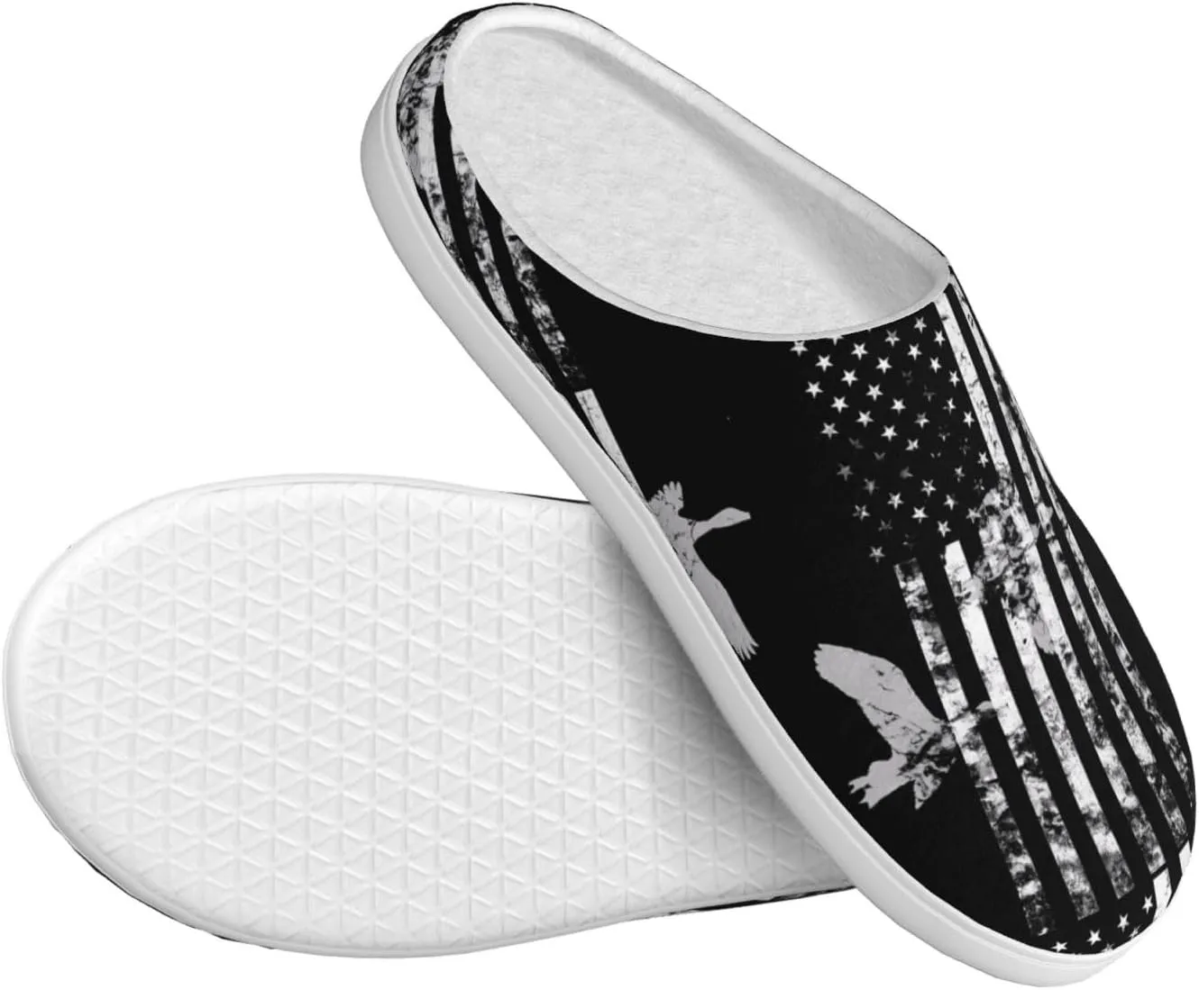 Unisex Slippers Winter Warm Non-Slip Fluffy Slippers Slip-On Plush Slippers House Slippers For Women Men Shoes Gifts