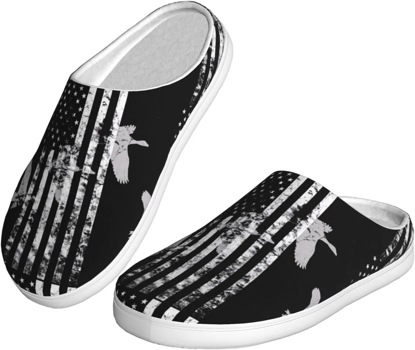 Unisex Slippers Winter Warm Non-Slip Fluffy Slippers Slip-On Plush Slippers House Slippers For Women Men Shoes Gifts