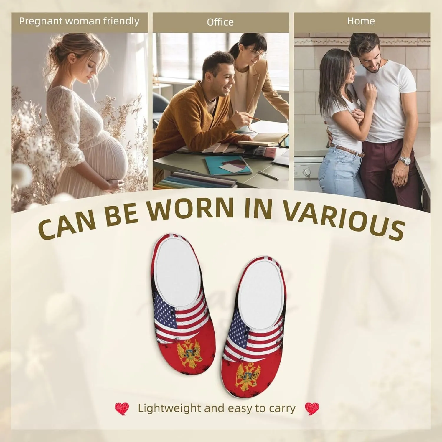 Unisex Slippers Winter Warm Non-Slip Fluffy Slippers Slip-On Plush Slippers House Slippers For Women Men Shoes Gifts
