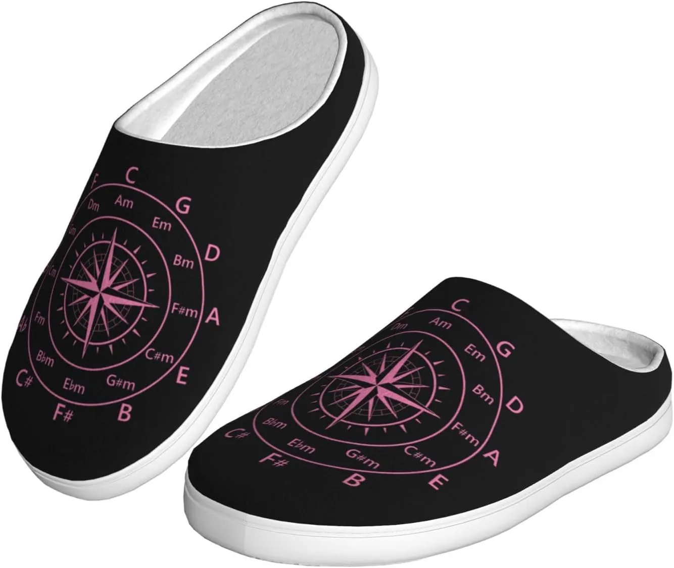 Unisex Warm Slippers Non-Slip Winter Fluffy Slippers Slip-On Plush Slippers Bedroom Slippers House Shoes For Men Women