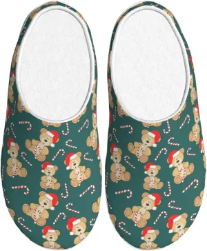 Unisex Warm Slippers Non-Slip Winter Fluffy Slippers Slip-On Plush Slippers Bedroom Slippers House Shoes For Men Women