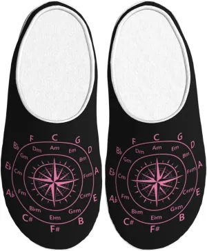 Unisex Warm Slippers Non-Slip Winter Fluffy Slippers Slip-On Plush Slippers Bedroom Slippers House Shoes For Men Women