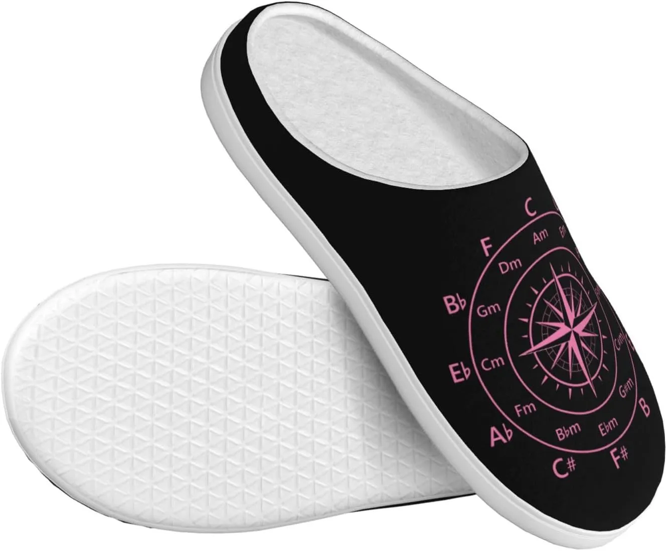 Unisex Warm Slippers Non-Slip Winter Fluffy Slippers Slip-On Plush Slippers Bedroom Slippers House Shoes For Men Women