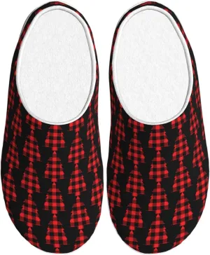 Unisex Warm Slippers Non-Slip Winter Fluffy Slippers Slip-On Plush Slippers Bedroom Slippers House Shoes For Men Women