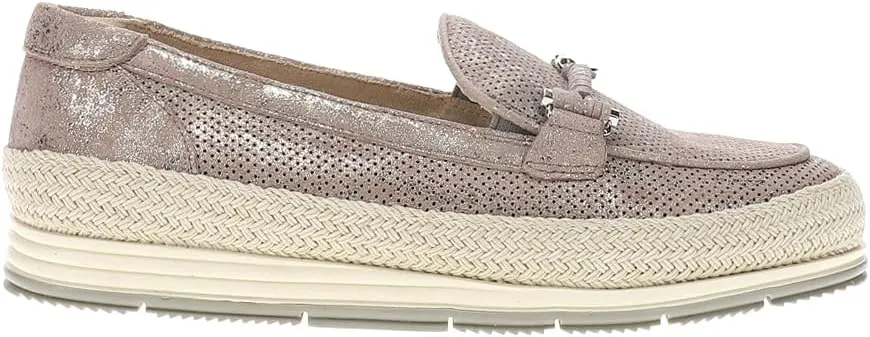 VANELi Womens Quarzi Athleisure Perforated Slip On Loafers Casual - Beige