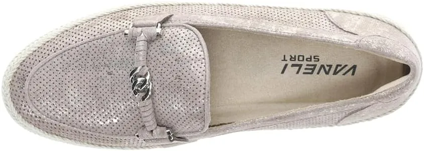 VANELi Womens Quarzi Athleisure Perforated Slip On Loafers Casual - Beige