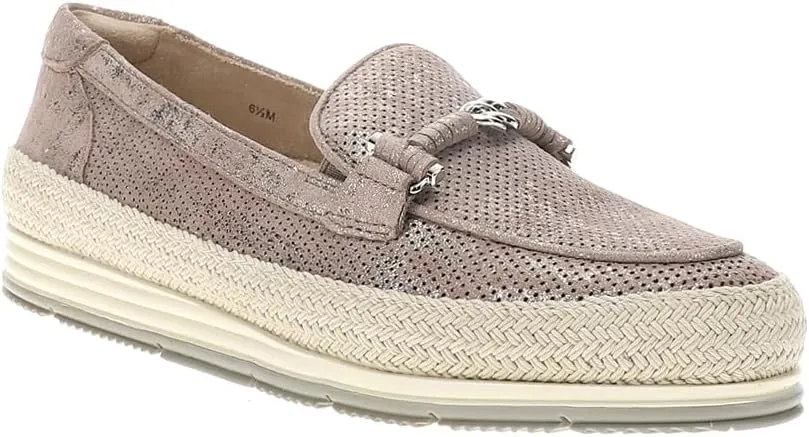 VANELi Womens Quarzi Athleisure Perforated Slip On Loafers Casual - Beige
