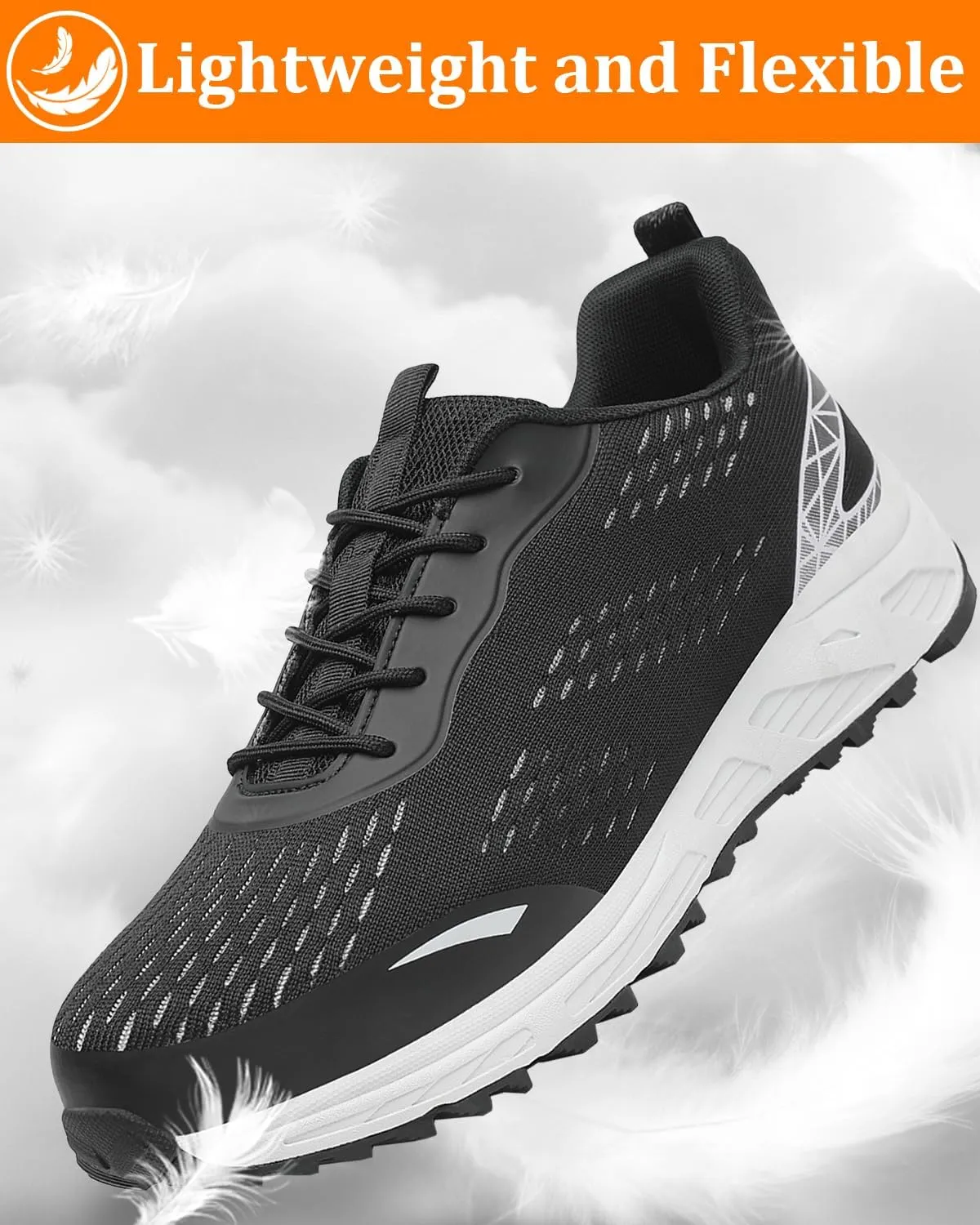 VikoViren Steel Toe Shoes for Men Women Comfy Lightweight Indestructible Non Slip Safety Work Sneakers Warehouse Industry Construction Shoes