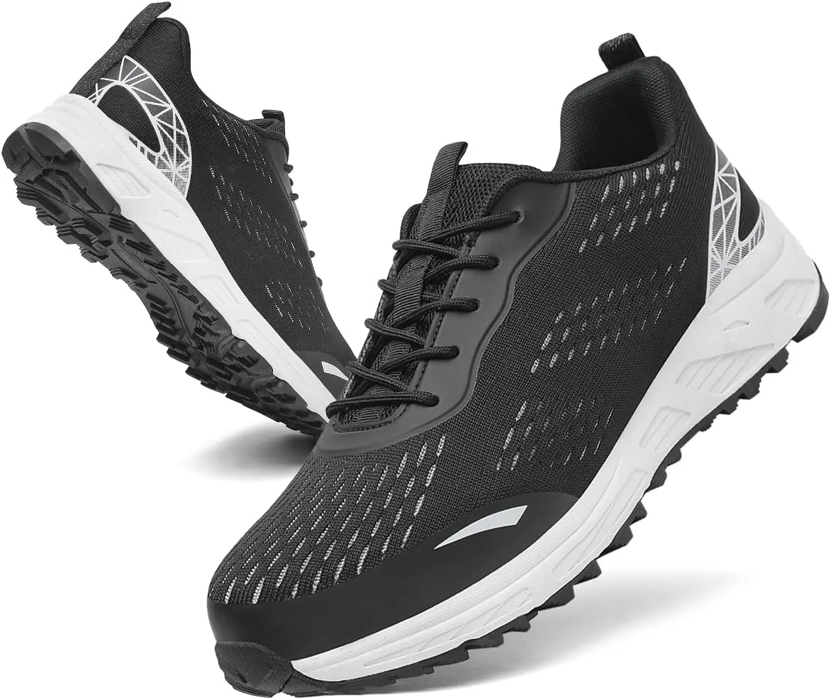 VikoViren Steel Toe Shoes for Men Women Comfy Lightweight Indestructible Non Slip Safety Work Sneakers Warehouse Industry Construction Shoes