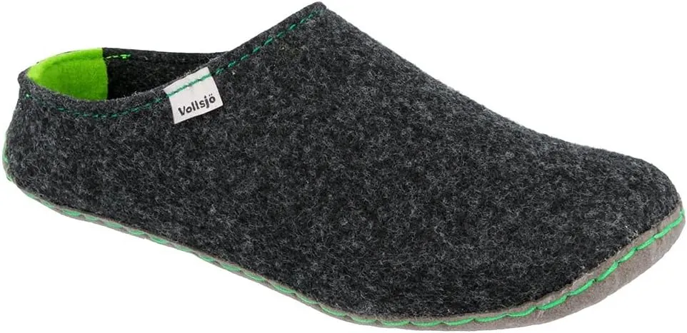 Vollsjo Women's Felt House Slippers Vegan Handmade in EU Low