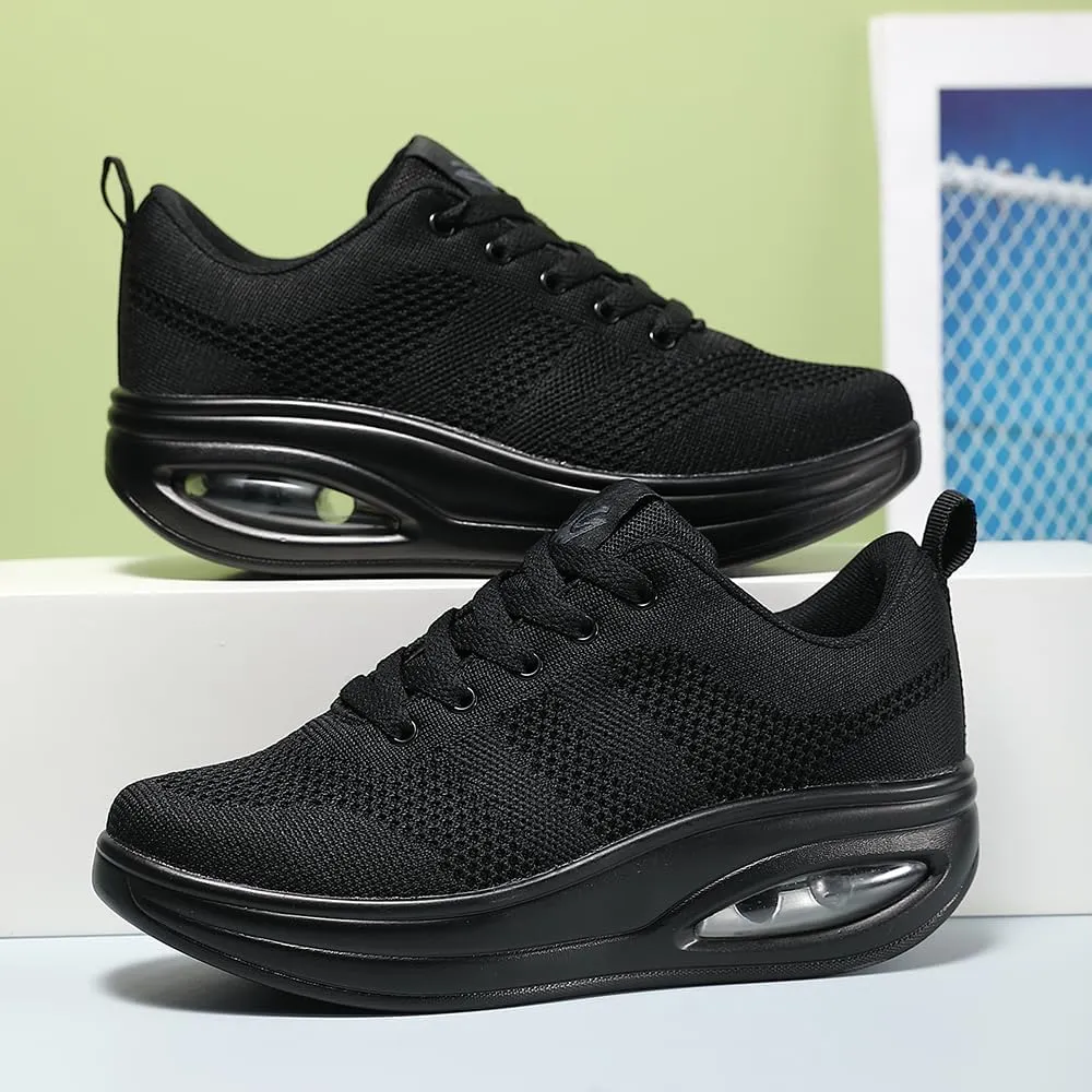 Walking Shoes for Women Air Cushion Nurse Slip Resistant Work Sock Sneakers Food Service Platform Comfortable Weight Light