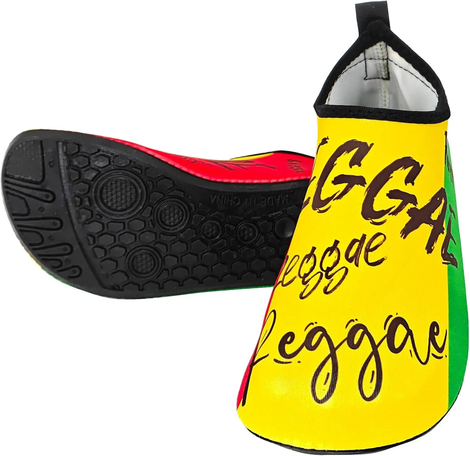 Water Shoes for Women and Men Quick-Dry Swim Beach Shoes for Outdoor Surfing Yoga Exercise Jamaica Flag Caribbean Reggae Rasta