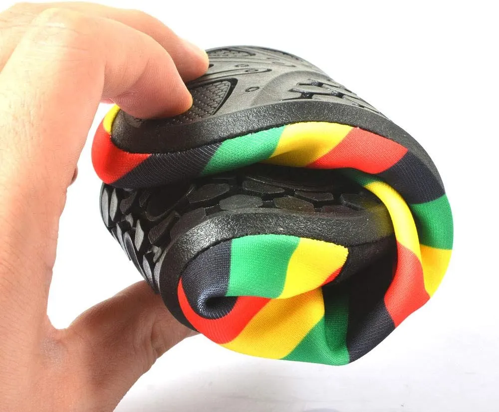 Water Shoes for Women and Men Quick-Dry Swim Beach Shoes for Outdoor Surfing Yoga Exercise Jamaica Flag Caribbean Reggae Rasta