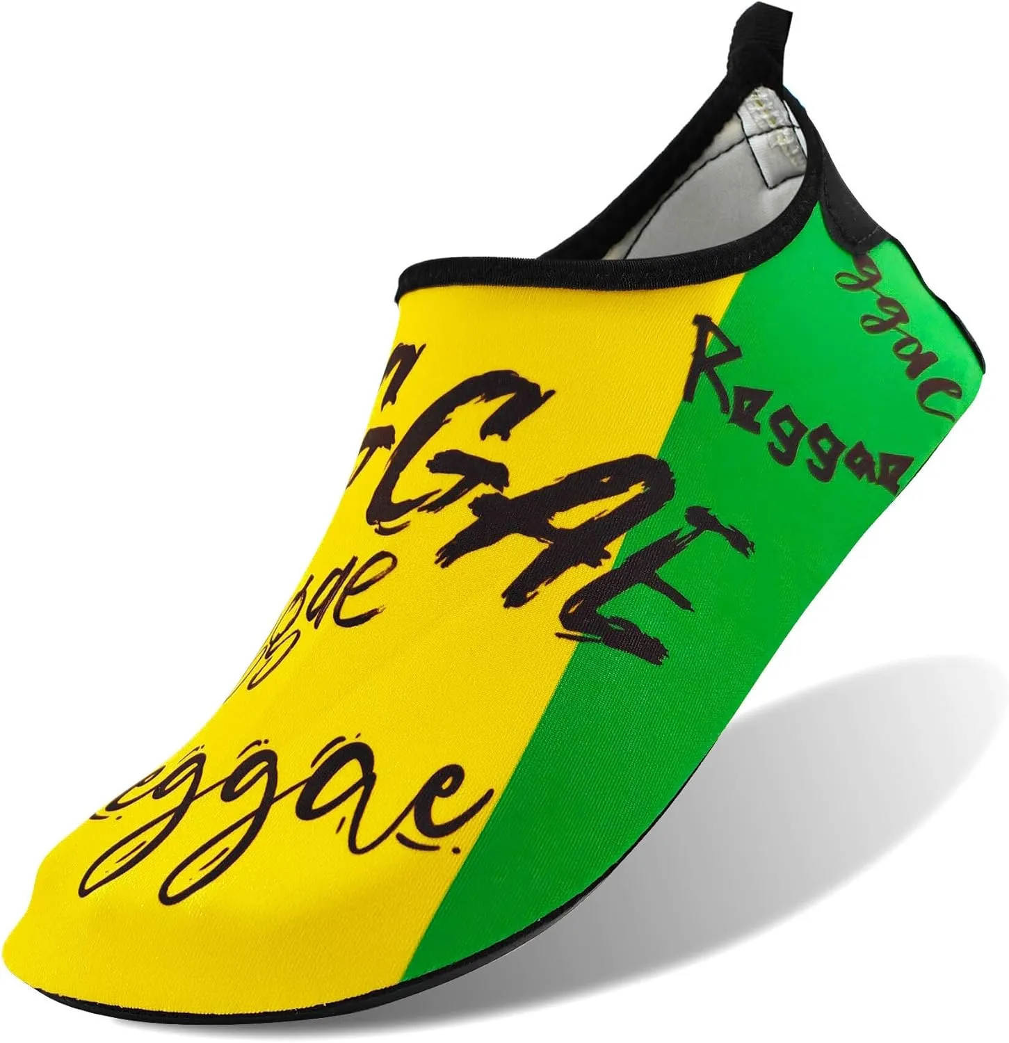 Water Shoes for Women and Men Quick-Dry Swim Beach Shoes for Outdoor Surfing Yoga Exercise Jamaica Flag Caribbean Reggae Rasta