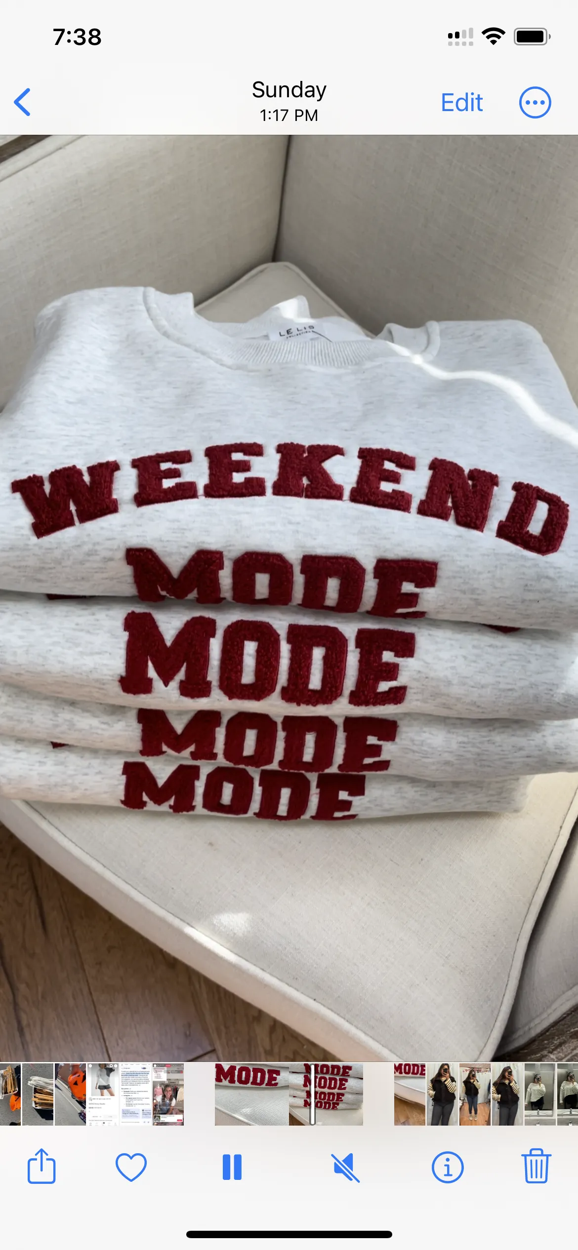 Weekend Mode Sweatshirt