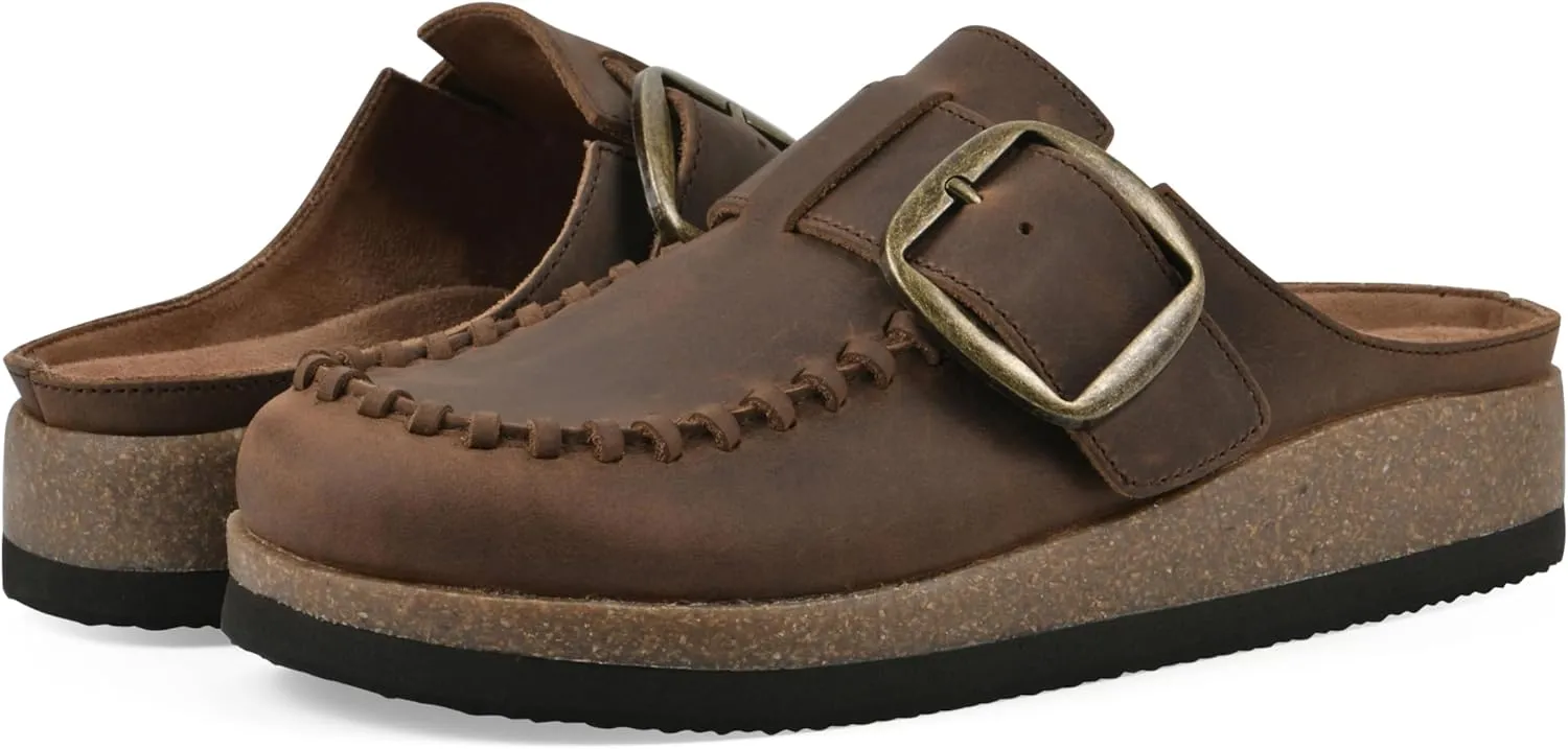 WHITE MOUNTAIN Women's Bayberry Buckle Signature Comfort-Molded Footbed Mule