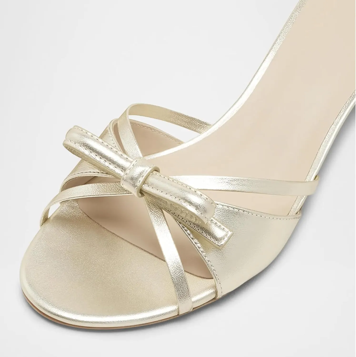 Women Heeled Sandals Mules Round Open Toe Bow Slides Low Kitten Heels Silp On Slippers Casual Stiletto Wedding Dress Slide Shoes