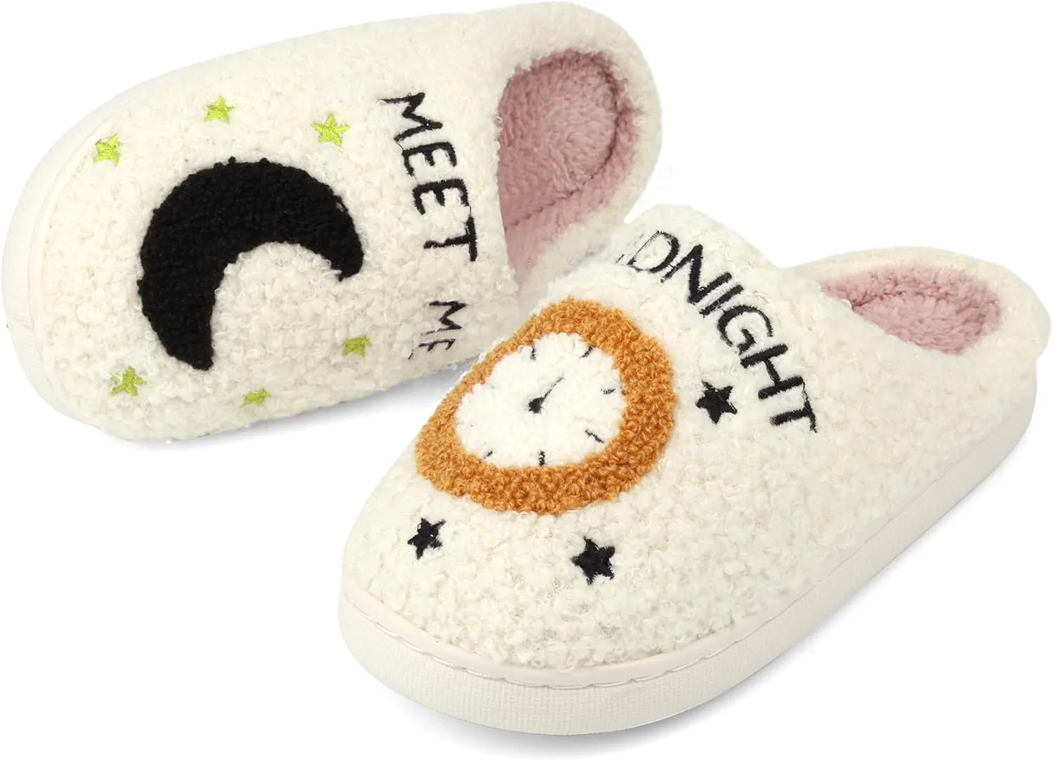 Women Men House Slippers Comfy Plush Slippers Shoes for Home Bedroom Indoor