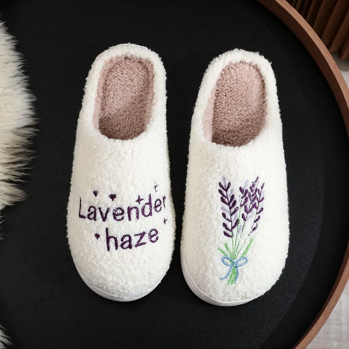 Women Men House Slippers Comfy Plush Slippers Shoes for Home Bedroom Indoor