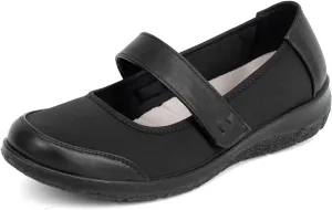 Women Orthopedic Mary Jane Flats Comfortable Bunions Walking Shoes Round Toe Lightweight Orthotic Shoes with Arch Support