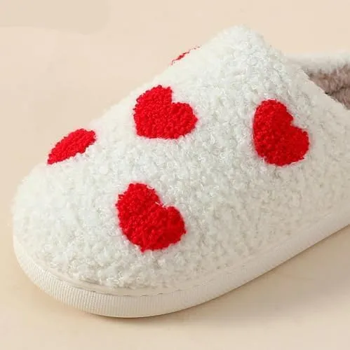 Women Slippers Cute House Slippers Strawberry Slippers Comfy Soft Bedroom Shoes Warm Fuzzy Slip-On Slippers Indoor Non-slip Plush Bedroom Slippers, E-24TX001