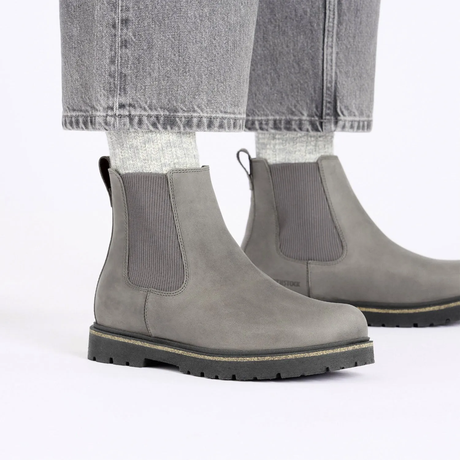 Women's Birkenstock Highwood Slip On Graphite Nubuck