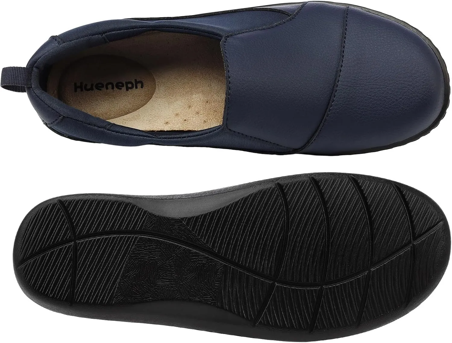 Women's Comfort Leather Loafers Cute Casual Slip On Lightweight Walking Flats Everyday Work Shoes