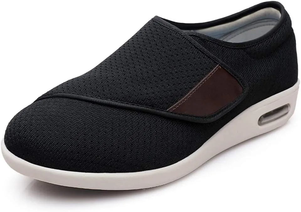 Womens Diabetic Shoes Adjustable Breathable Light Antiskid Edema of Fasciitis bunions Arthritis Swollen feet Walking Shoes