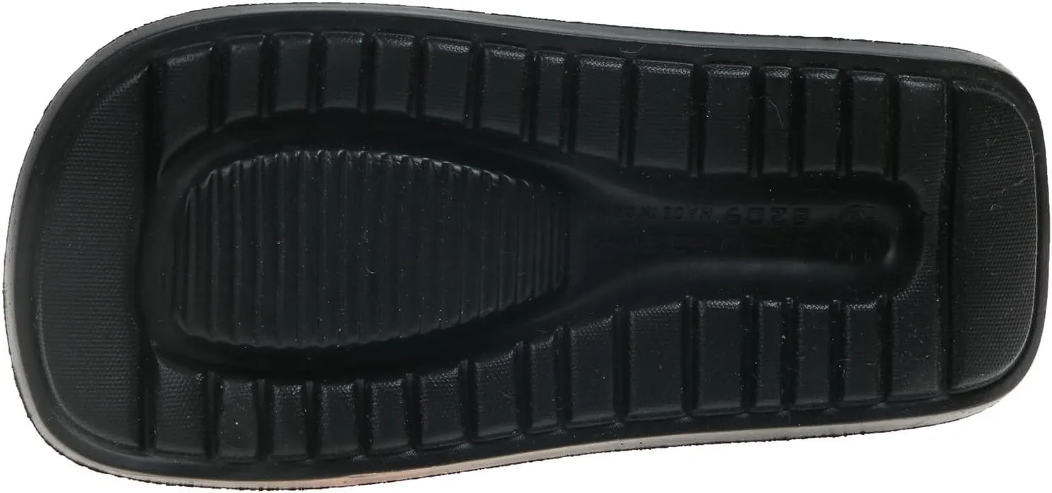 Women's EVA Round Open Toe Platform Cloud Pillow Slides Casual Slip On Comfort Lightweight Chunky Ultra Cushion House Slippers Summer Beach Walking Slide Sandals