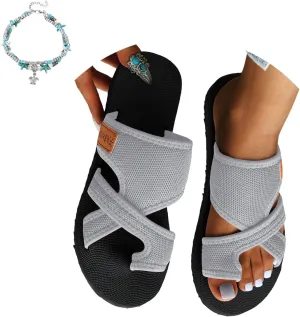 Women's Hollow Mesh Slide Sandals Comfortable Vacation Sandals Summer Slip On Wedge Sandals Flip Flops Beach Sandals
