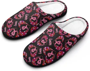 Womens Home Slippers Warm Bedroom Slip-On Shoes Mens Halloween Slippers Soft Cotton House Clog Slippers Indoor Outdoor