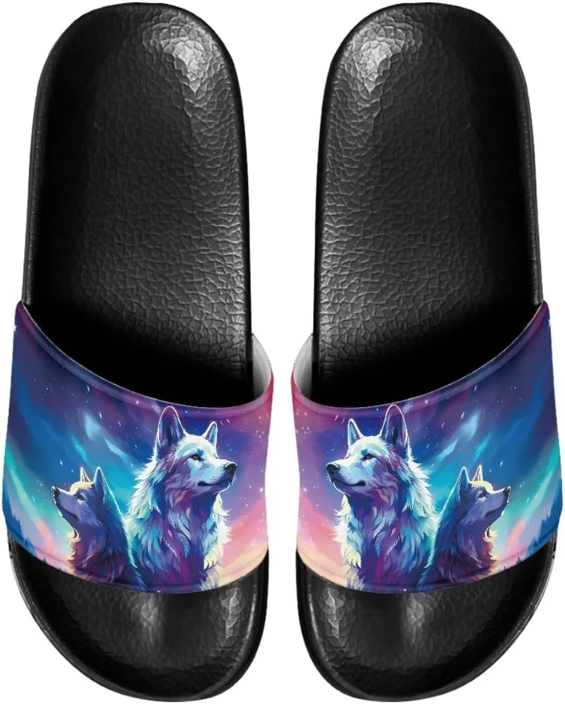 Womens House Slippers Open Toe Shower Slides for Men Sandal Slippers
