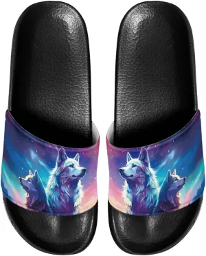 Womens House Slippers Open Toe Shower Slides for Men Sandal Slippers
