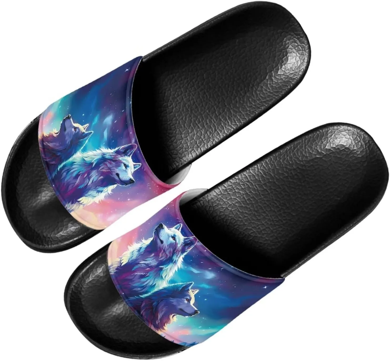 Womens House Slippers Open Toe Shower Slides for Men Sandal Slippers