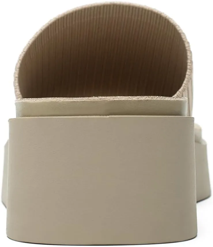 Women's knit platform sandal with Memory Foam