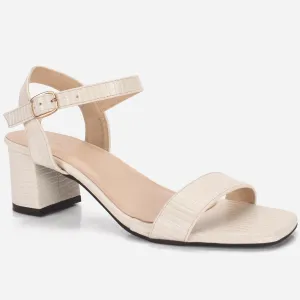 Womens "ZOYIA" Open Toe Block Heeled Sandals