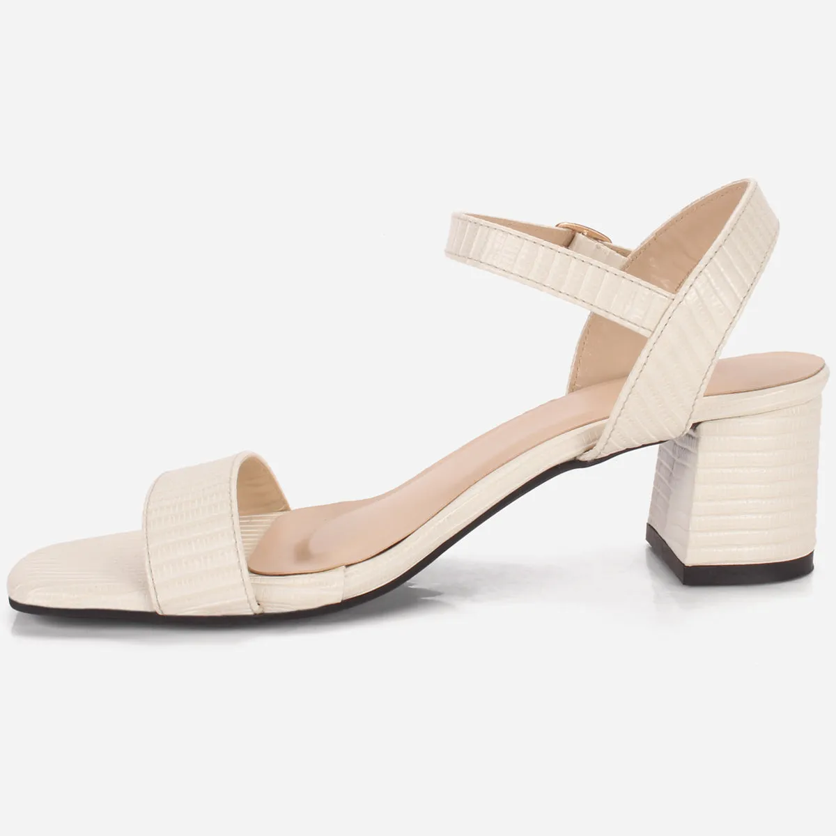 Womens "ZOYIA" Open Toe Block Heeled Sandals