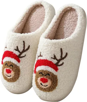 Women's Reindeer Fox Cute House Slippers - Cozy Indoor Shoes