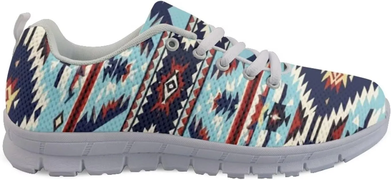 Women's Road Running Shoes Aztec Women Tennis Shoes Comfy Sneakers
